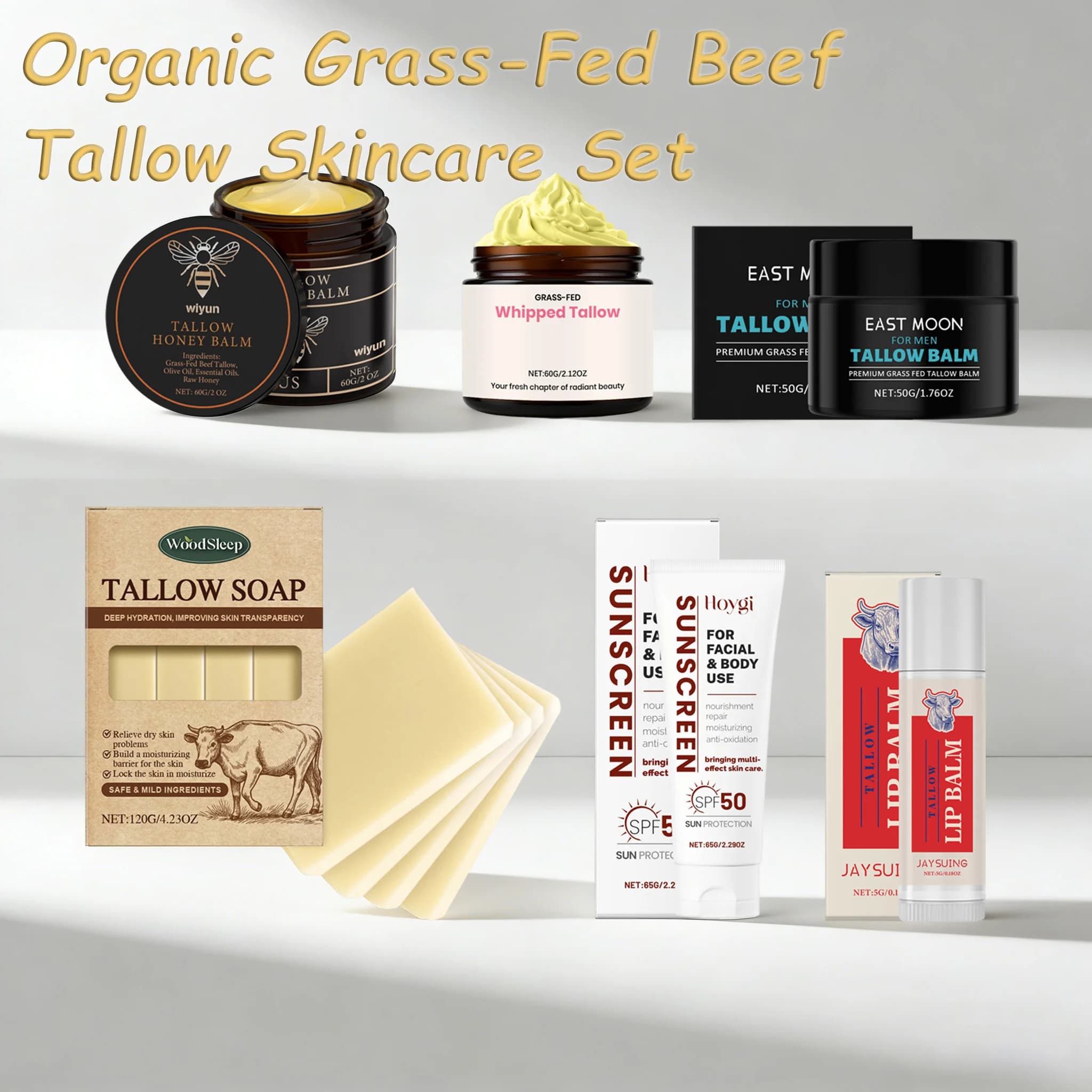 Tallow Honey Cream Glow Moisturizing Skin Enhances Elasticity Soft whitening Improves Opacity Shaking Lotion Moisturizing Face Body