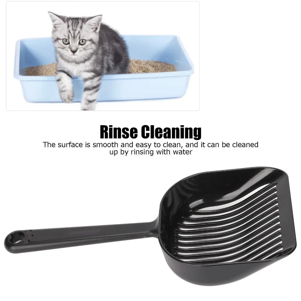 ABS Plastic Cat Litter Scoop 5mm Slot Spacing with Ergonomic Handle Litter Sifting Scoop Filtering Design Cat Poop Shovel