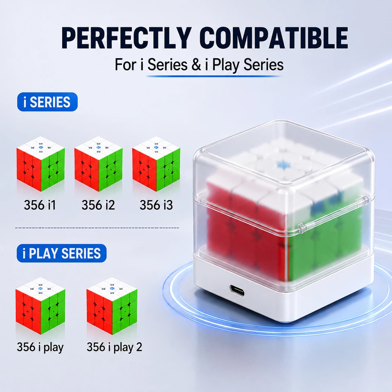 Magnetic Charging Box Power Bank for GAN 356 i1 i2 i3 iPlay iPlay 2 Smart Cube Charging Case Accessories