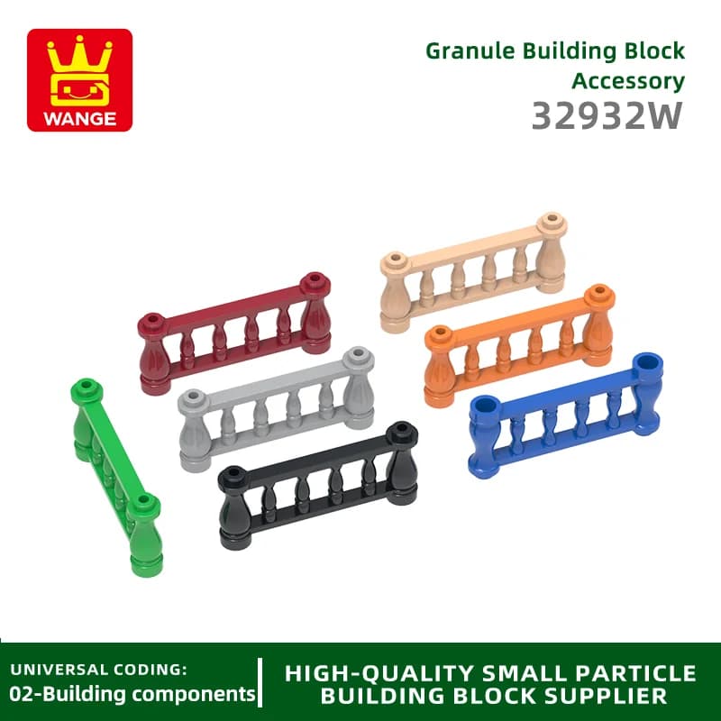 Wange47Pcs/Lot 32932W Fence Building Blocks Moc City compatible accessories DIY brick toys for children assembly gift box