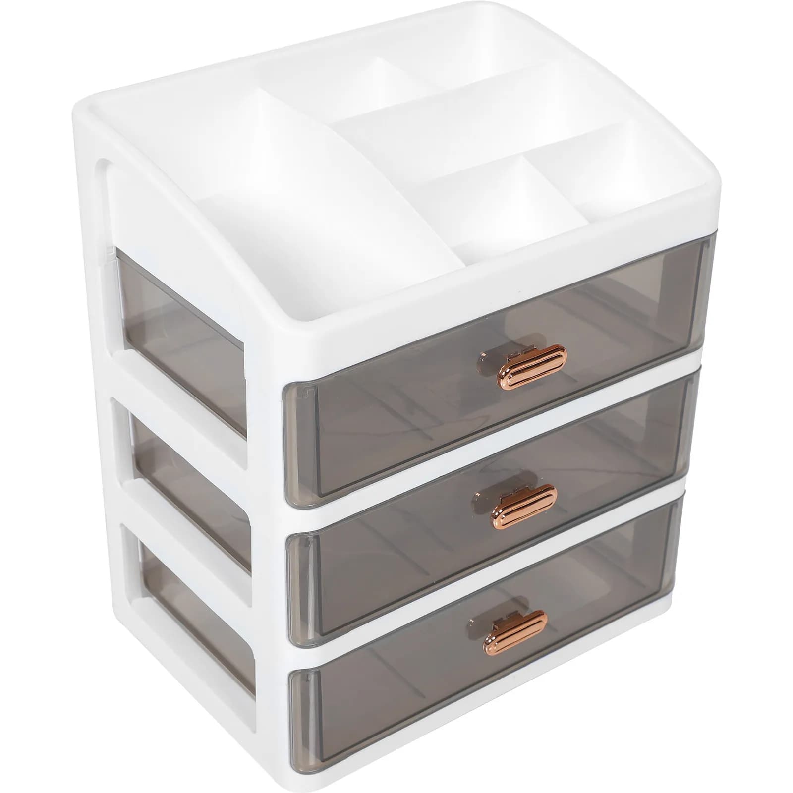 Scatola portaoggetti per cosmetici, organizer da scrivania, porta trucchi, porta gioielli, contenitore per prodotti per la cura della pelle, organizer per camera da letto e ufficio.