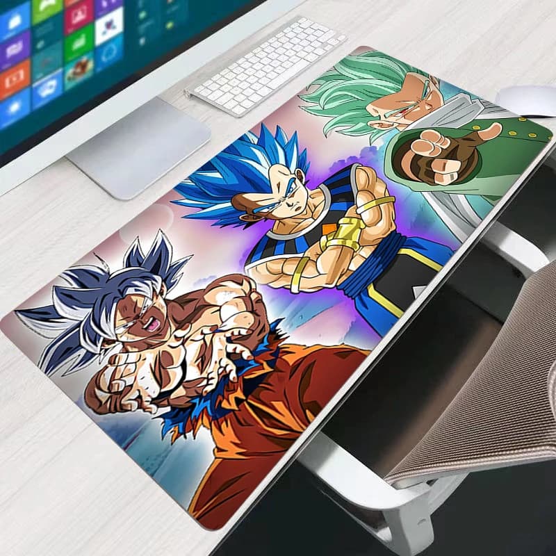 Tappetino per mouse Dragon Ball Z DBZ per ufficio, laptop, tastiera da gioco, tappetino per mouse con stampa HD, tappetino per scrivania, tappetino da gioco, tappetini per mouse, idea regalo.