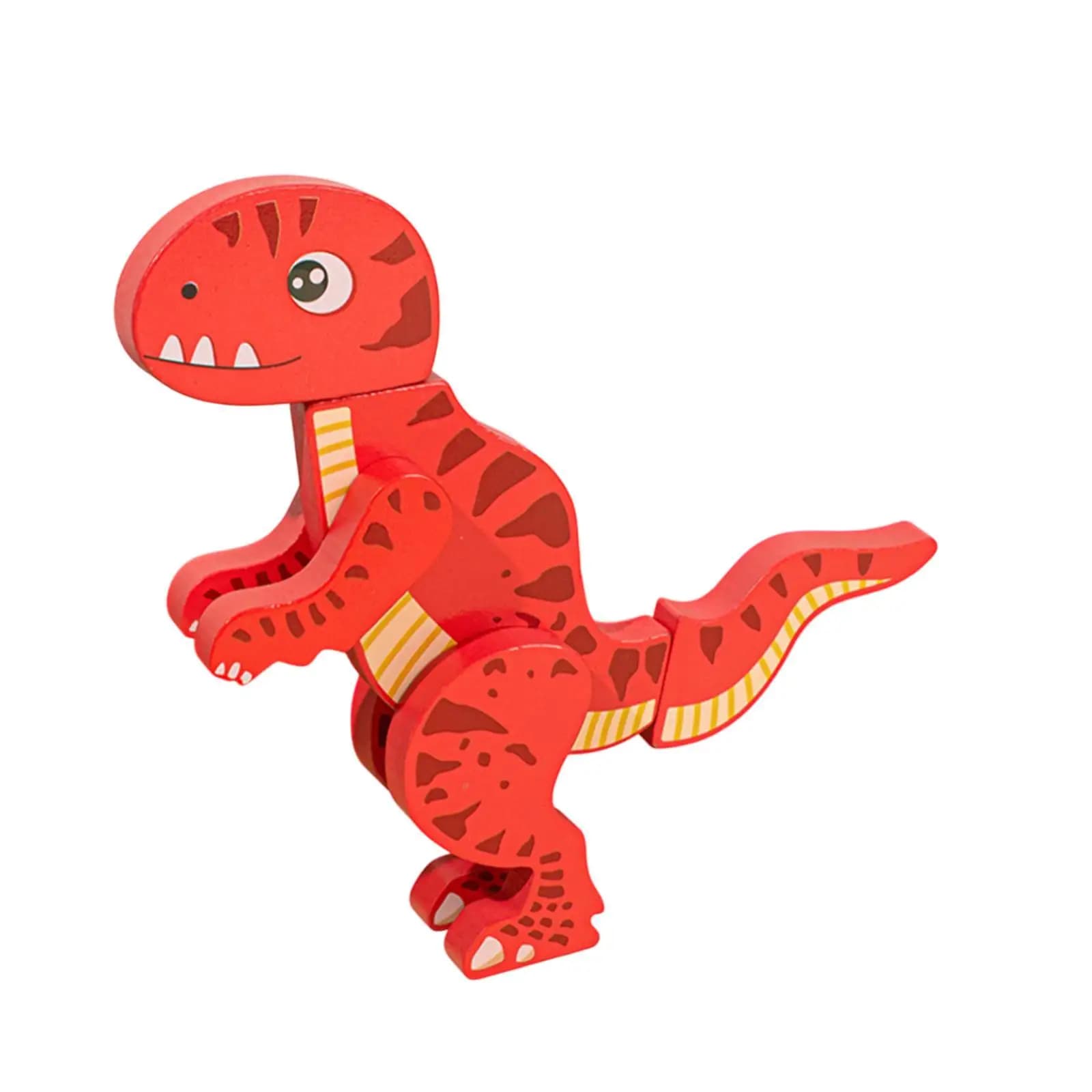 Puzzle Educativo Dinosauro in Legno, Gioco Cognitivo per Bambini di Tutte le Età