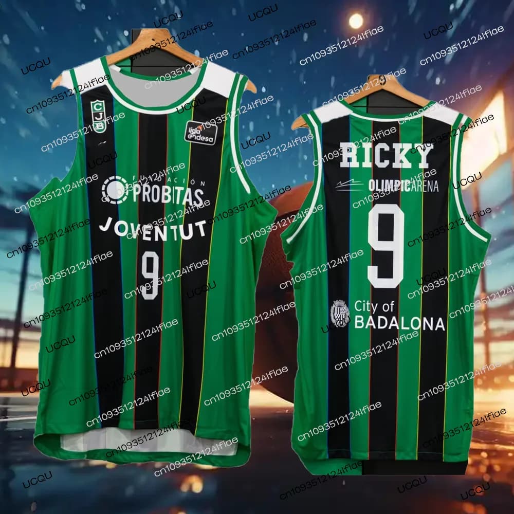 Maglia da basket a rapida asciugatura per uomo 2026 Spagna 25/26, Maglia da gioco Joventut, Canotta da allenamento da basket per bambini