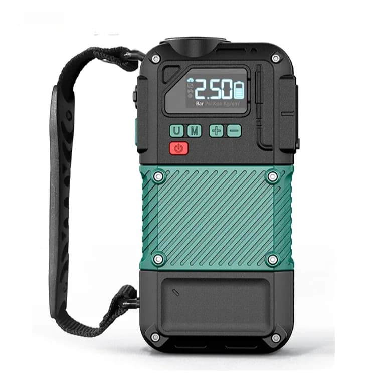 Pompa del compressore d'aria ricaricabile 150PSI Wireless 6000mAh Gonfiatore per pneumatici per veicoli Pompa per pneumatici Avviatore di emergenza