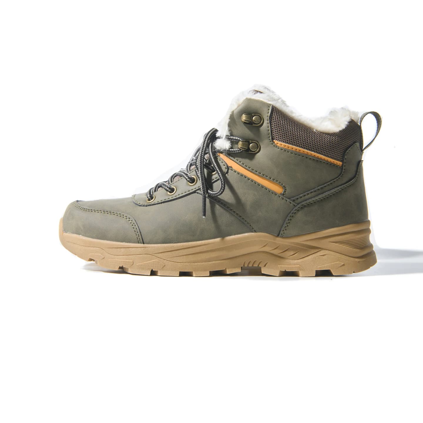 Warm Waterproof Fleece Lined Thick Winter Mountain Shoes Outdoor Snow Boots Men's Style Comfortable Casual Shoes for Climbing