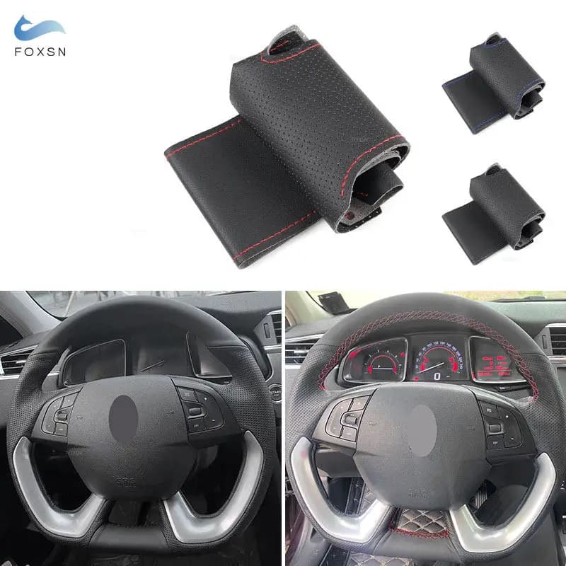 Per Citroen DS5 DS 5 DS4S DS 4S 2013 2014 2015 2016 2017 2018 Auto Cucito A Mano In Pelle Treccia Volante Copertura Protettiva