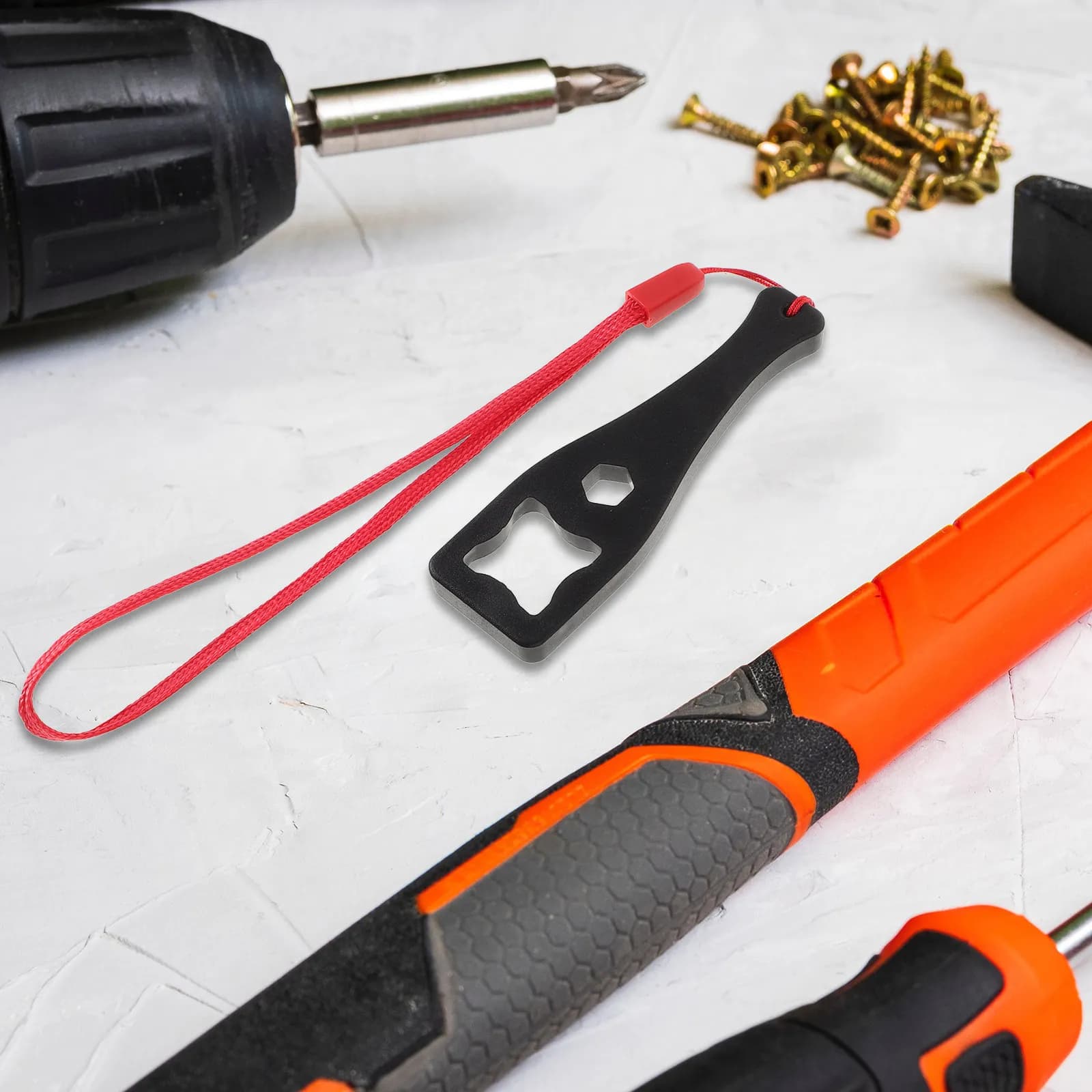 Set di 10 Adattatori per Action Camera, Chiave a Vite in Plastica, Catenella Lunga per Fotocamera Sportiva, Accessori per Fissaggio Bulloni e Dadi