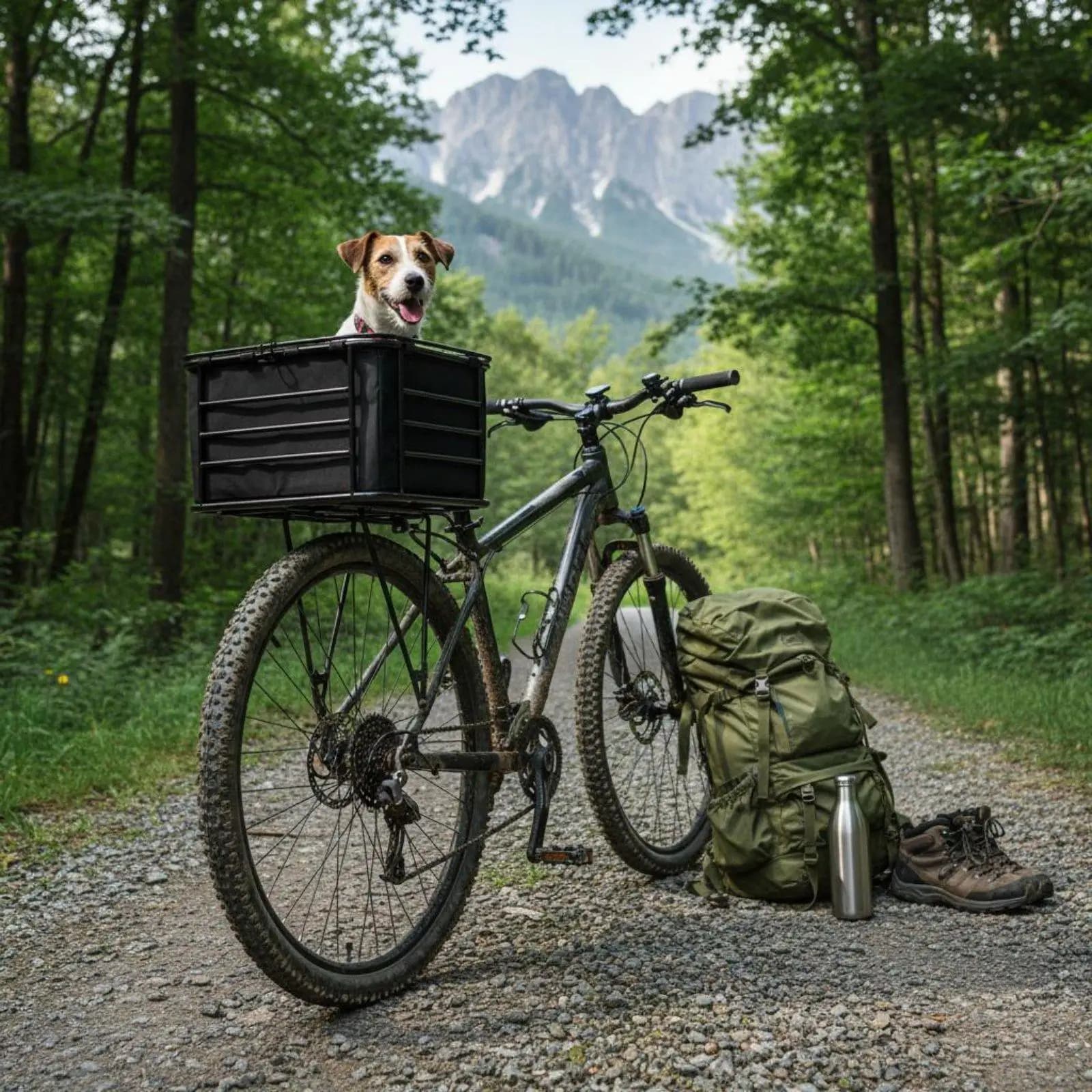 Rear Rack Dog Basket Large Capacity Rear Bike Pet Carrier Stable Mount Bike Pet