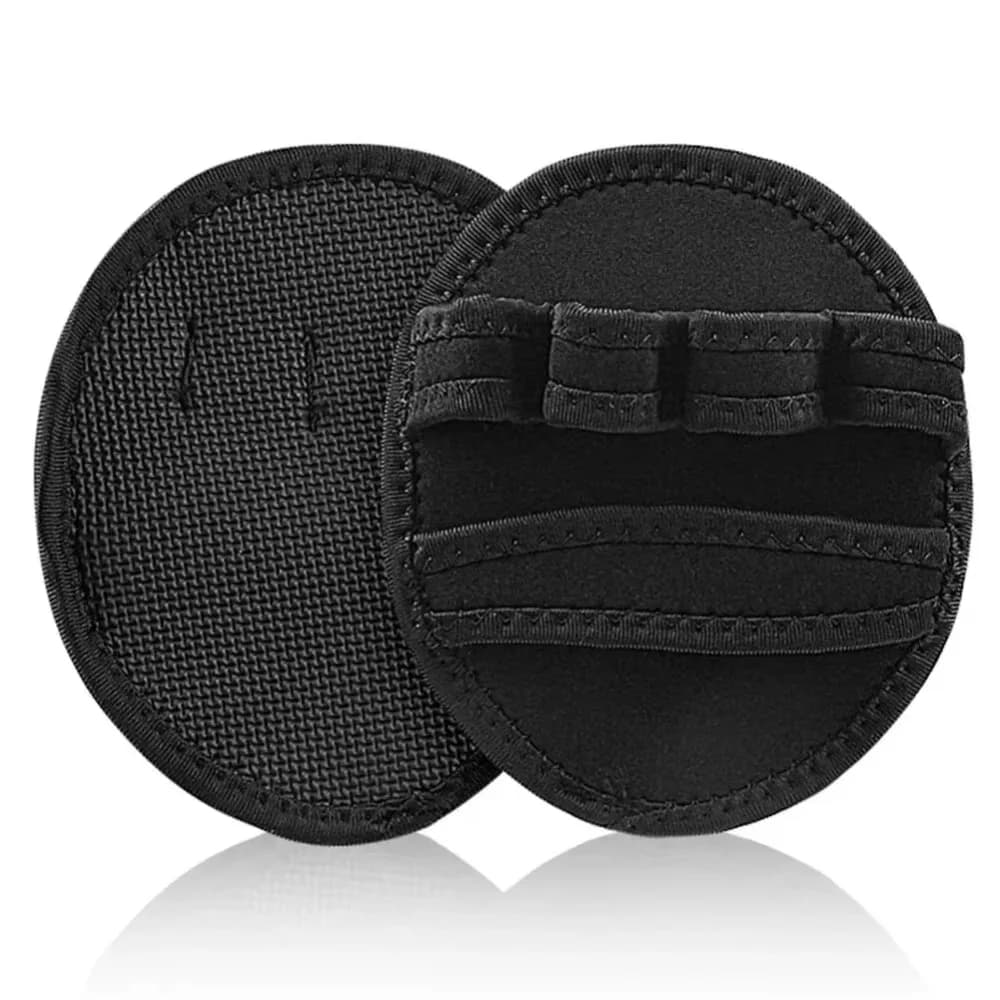 1 pair of anti-slip gloves for powerlifting with palm protection, breathable, for gym, with four fingers reinforced