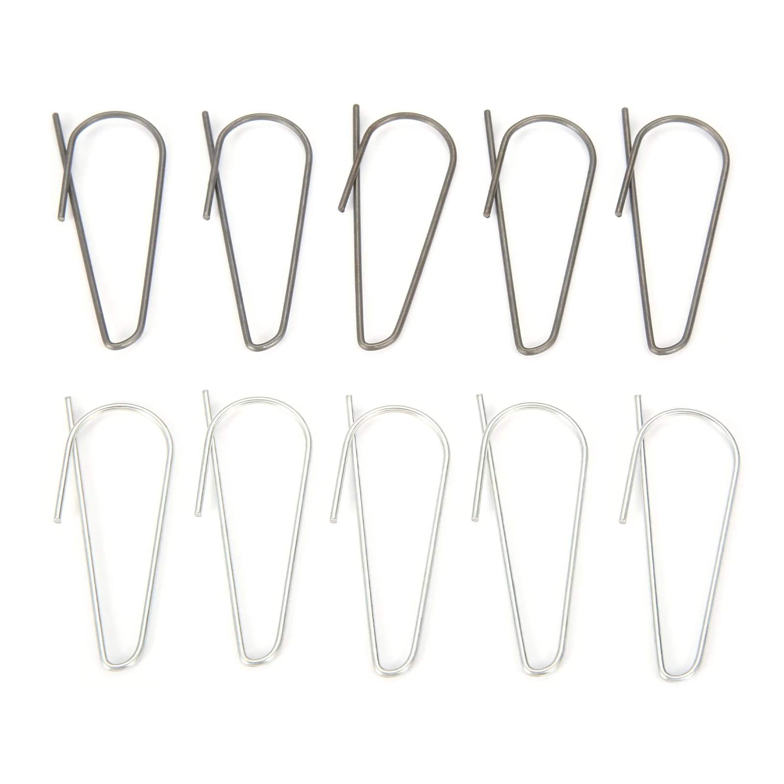 10pcs clip di fissaggio per etichette in metallo attacco per etichette ad anello singolo supporto per etichette gancio di fissaggio 60mm strumenti artigianali fai da te