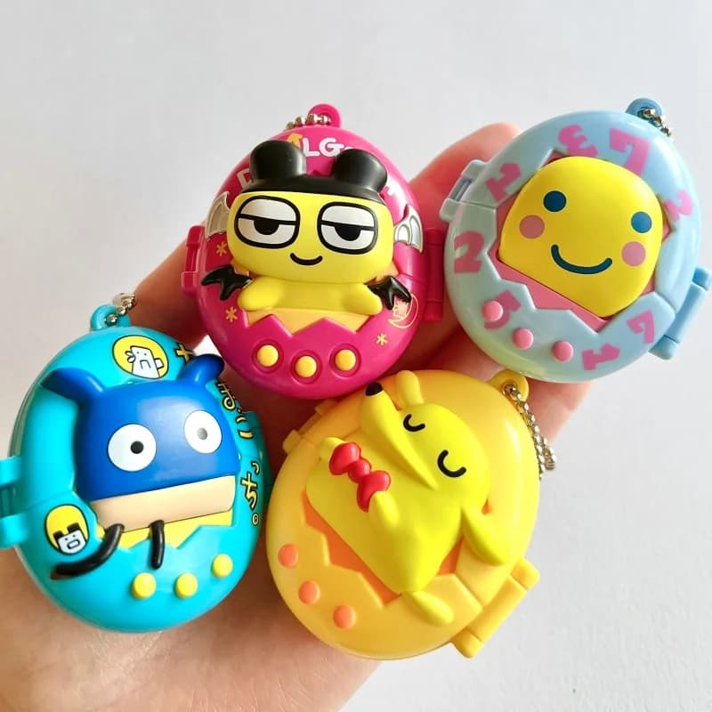 Disponibile Originale Bandai Tamagotchi Wave 2 Custodia a Flip Scatola Portaoggetti Ciondolo Borsa Gashapon Decorazione Ciondolo Giocattolo Regali a Sorpresa per Ragazze