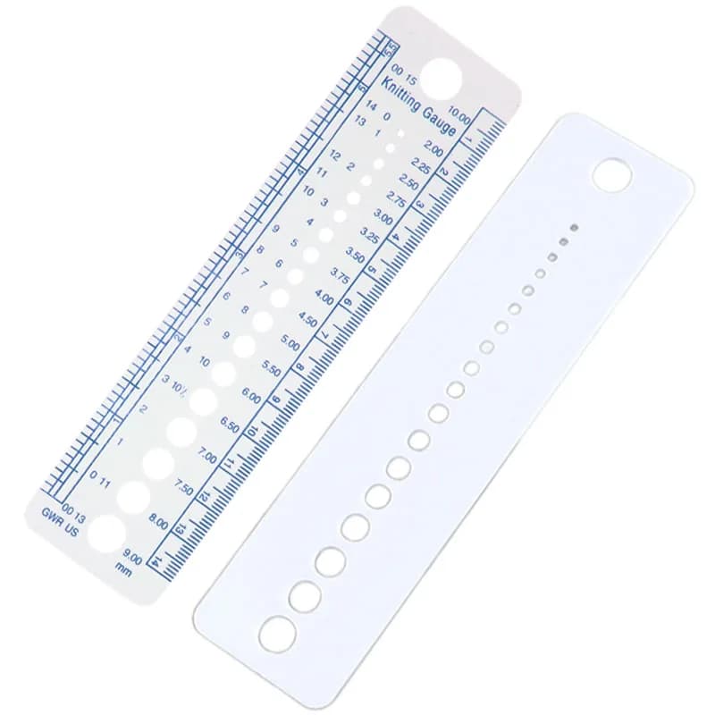 Calibro per maglieria multifunzione righello di misura fatto a mano fai da te calibro dell'ago strumento di misurazione accessorio per abbigliamento strumenti per cucire per la casa