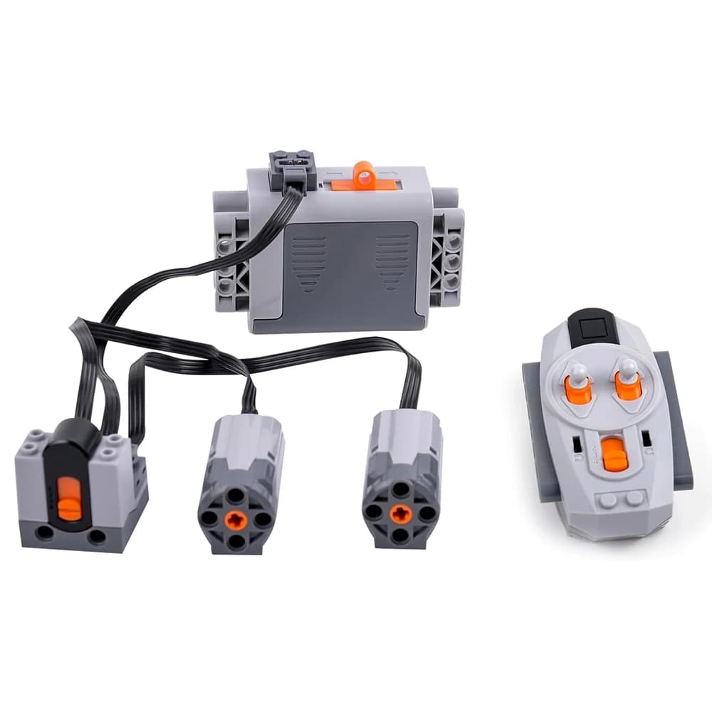 5PCS MOC Power Functions Motor Set M Motor AA Battery Box telecomando IR ricevitore IR Building Blocks compatibile con legoeds