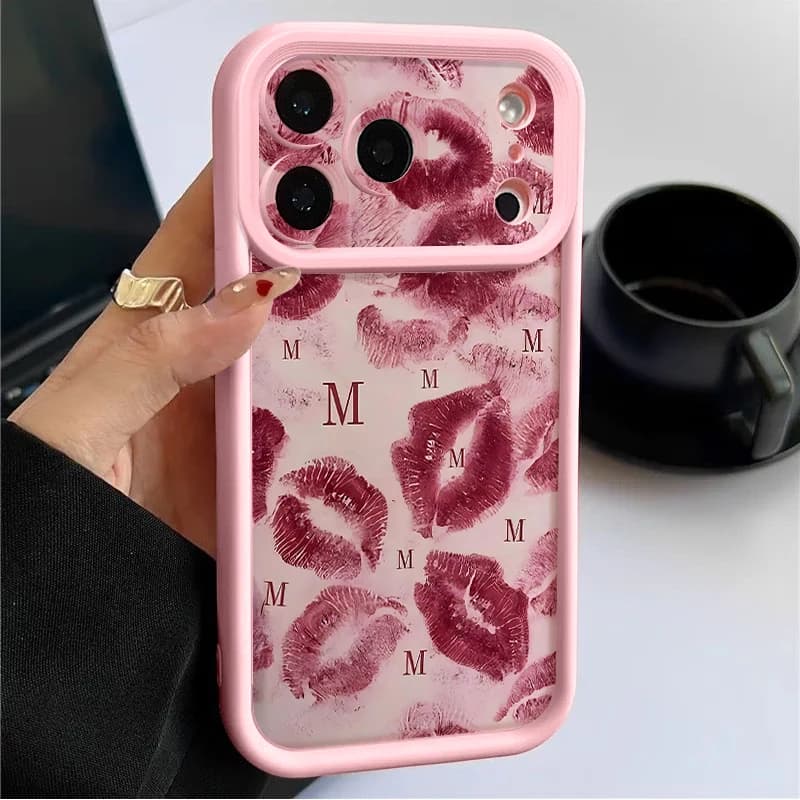 Lip Print TPU Phone Case For iPhone 17 16 15 Pro Max 17e 16e 14 13 Pro Max 11 Shockproof Candy Color Soft Silicone Back Cover