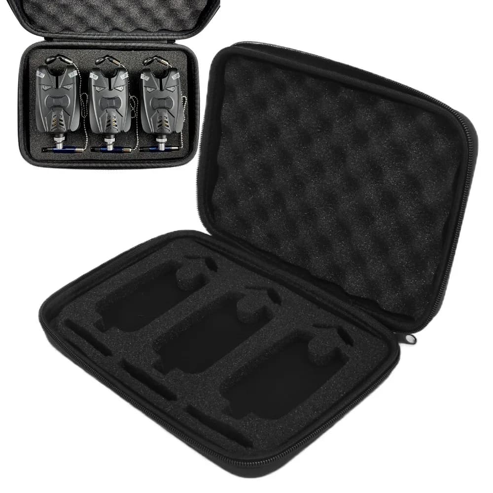 Durable thickened sponge fishing gear box Black EVA fishing clamp warning box Portable equipment case Tool Organizer