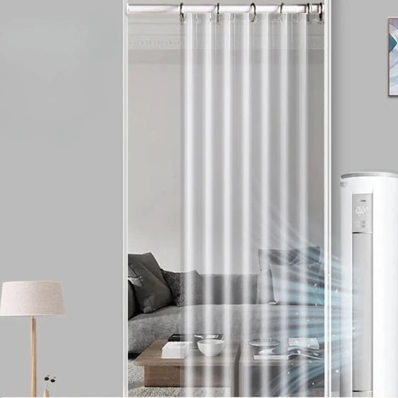 Tenda a risparmio energetico CA - Divisorio per ambienti con isolamento termico 2025, tappo resistente per porte con ganci regolabili