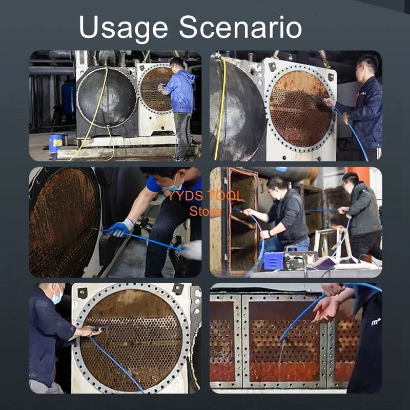 Macchina per la pulizia dell'aria condizionata centralizzata, strumento per la pulizia del condensatore, scambiatore di calore, tubo di rame attraverso la macchina della pistola