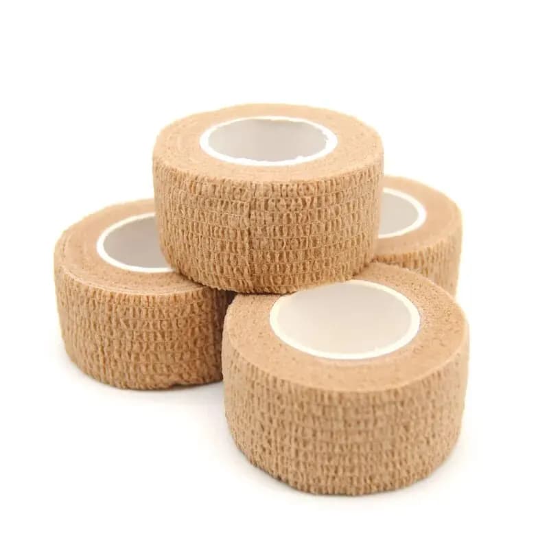 Self-adhesive nonwoven elastic band for self-adhesive cohesive band - Athletic elastic band leather