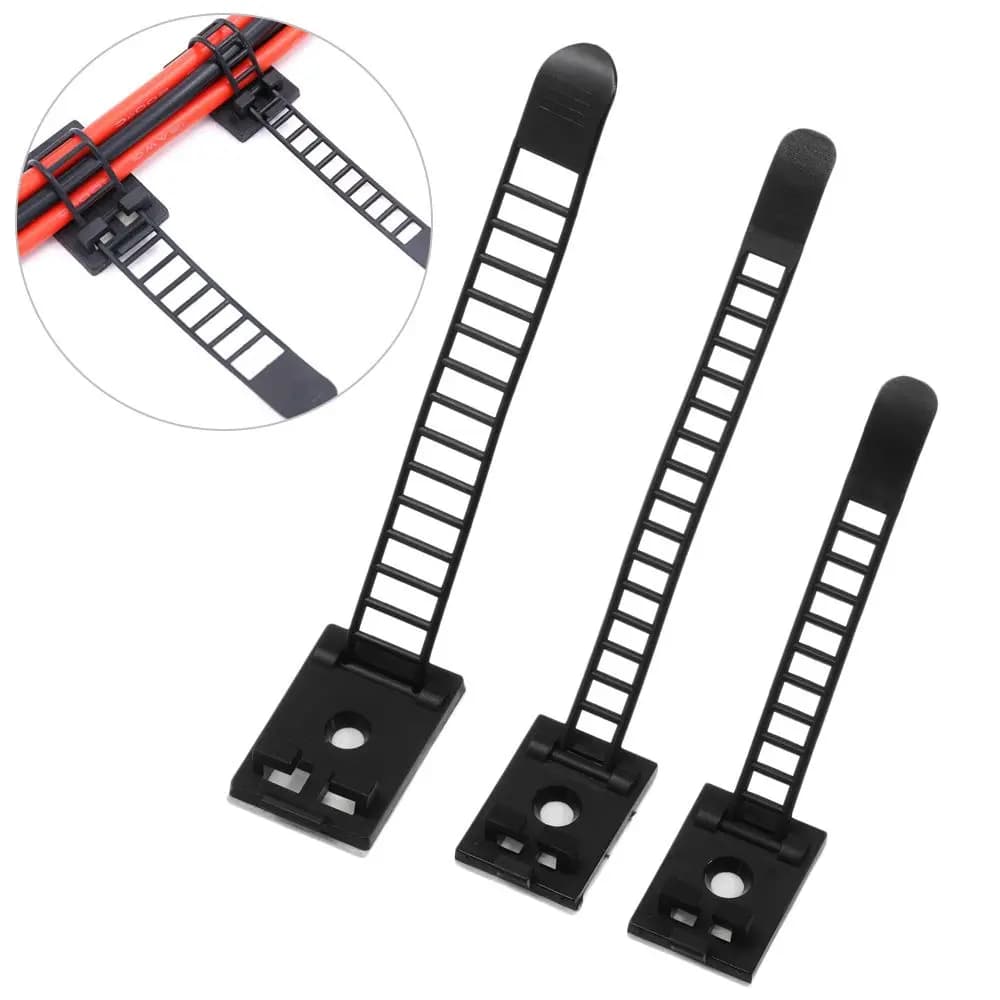 Forniture per apparecchiature elettriche Tavolo regolabile da scrivania Porta cavi Organizzatore Clip per cavi Fascetta per cavi Fascetta per cavi autoadesiva