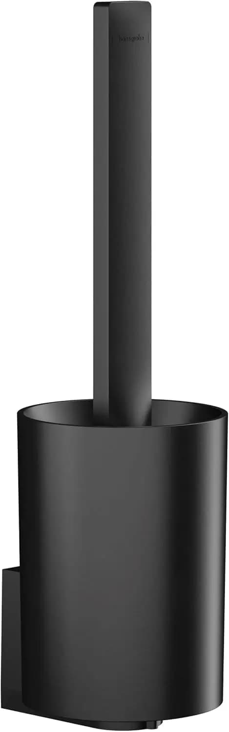 Portascopino WC Moderno Nero Opaco con Design Elegante per l'Organizzazione del Bagno