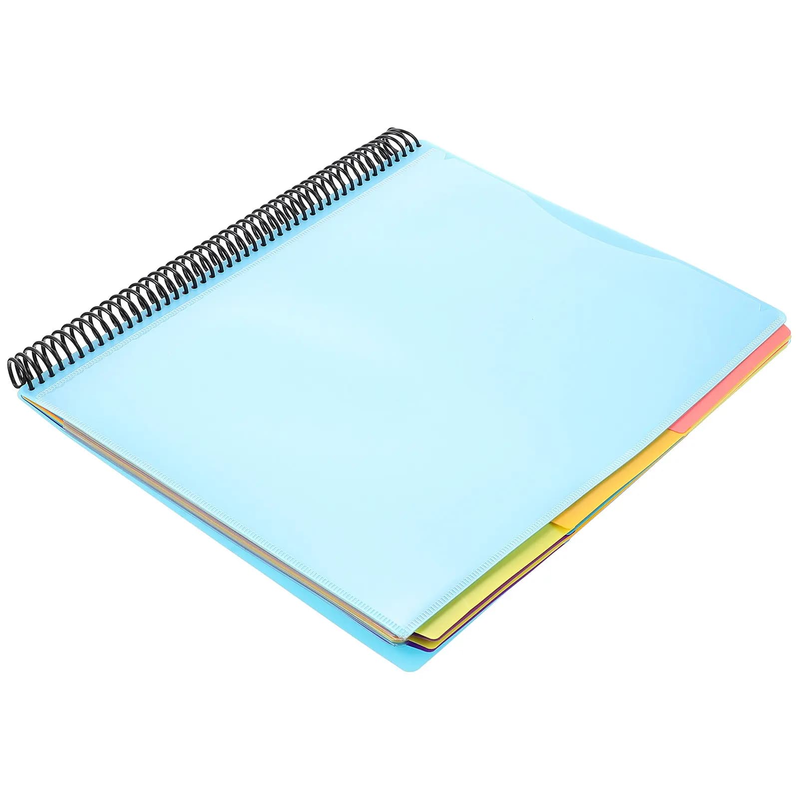 Cartella Portadocumenti in Plastica Multifunzione, Organizzatore Leggero e Facile da Trasportare per Scuola, Ufficio e Casa