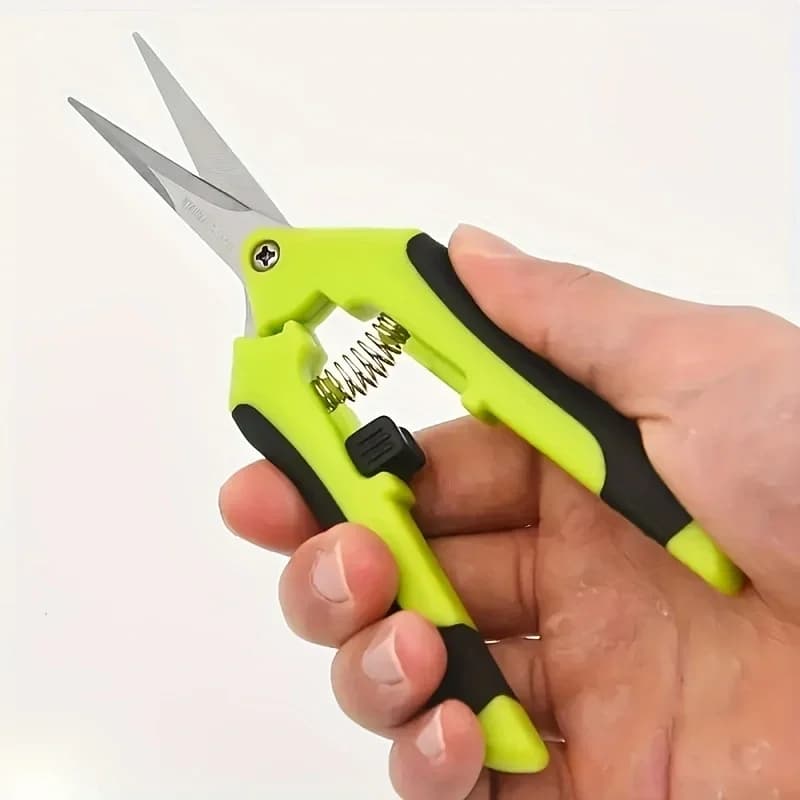 Stainless steel garden pruning scissors Straight head Flower pruning scissors Fruit Grapes Durable and sharp gardening pruning tool