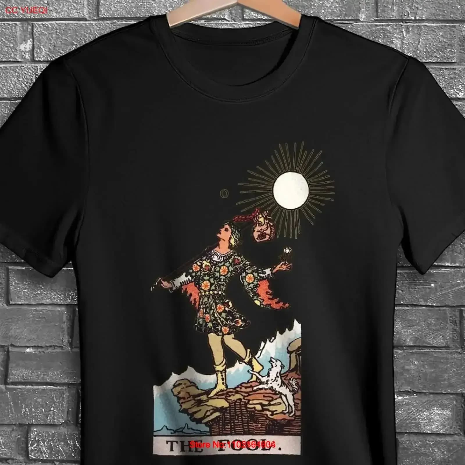 The Fool TaroT T Shirt card Witchy vintage lavato morbido allungato versatile leggermente homme abiti firmati vintage lavato