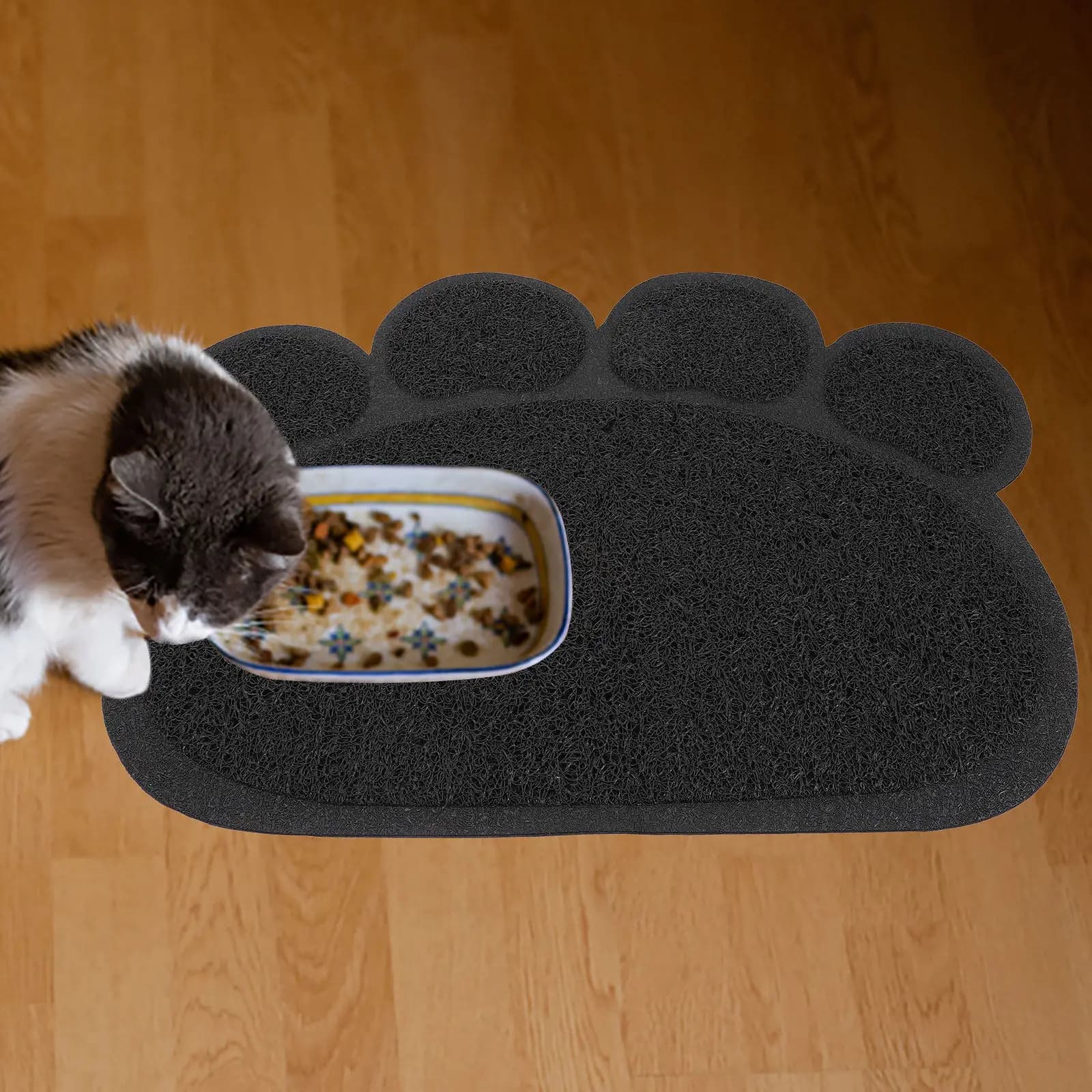 Tappetino per lettiera per gatti da interno, portatile, antiscivolo, resistente all'usura, ad asciugatura rapida, per gattini e gatti