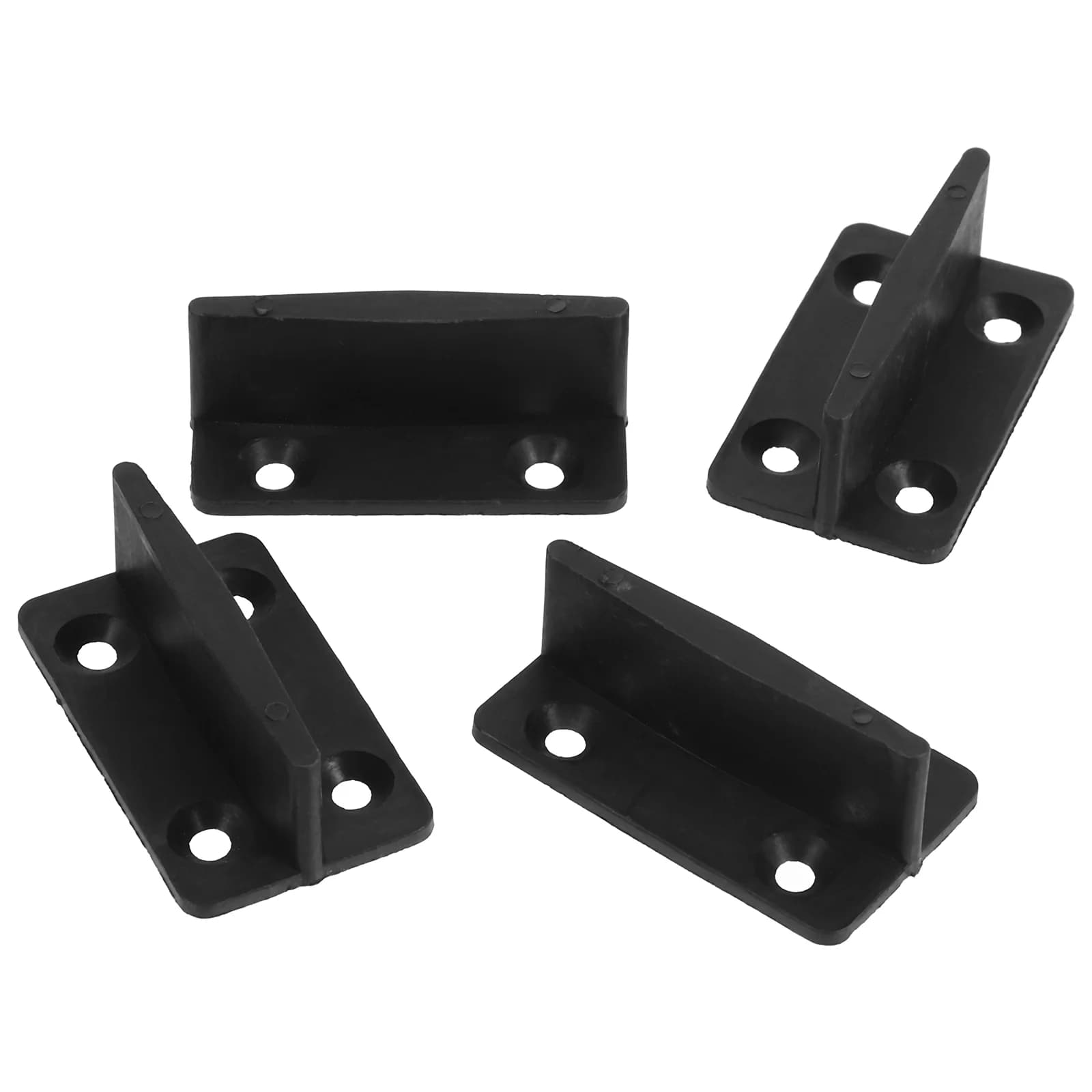 Posizionatore per porta scorrevole da 4 pezzi Guide per pavimento del fienile per tappo per binario inferiore Bypass in acciaio inossidabile