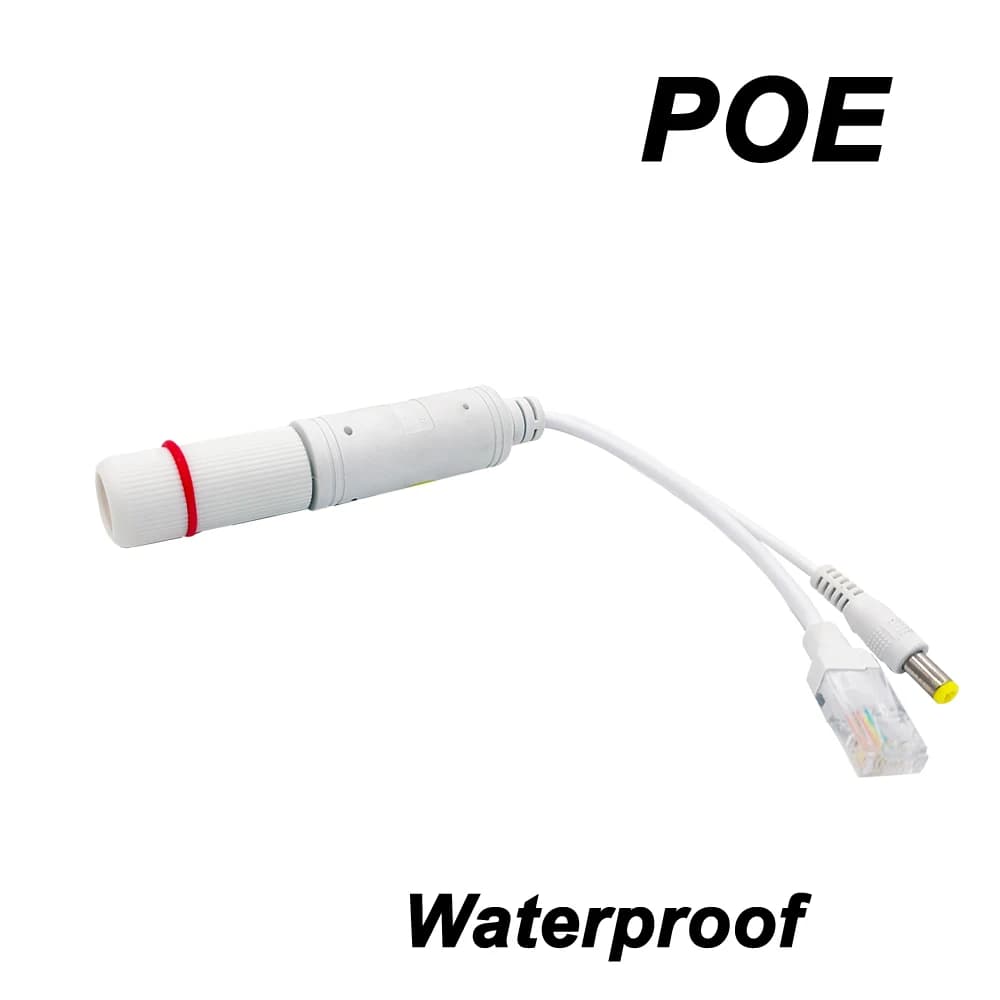 POE Spliter 48V to 12V IEEE802.3af/at Waterprrof Power Adapter Cable and Video Injector for IP Camera Splitter Net