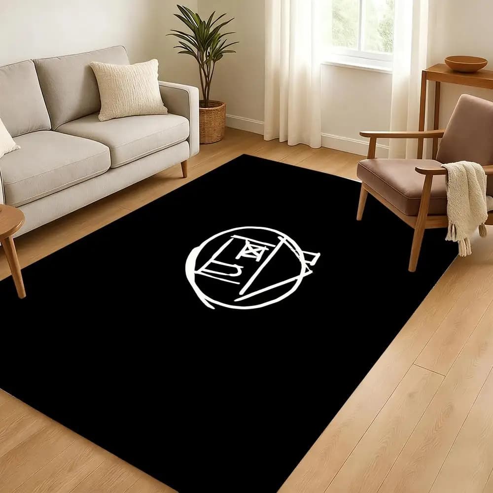 The-Neighbourhood floor mat, soft and thick flannel door mat, non-slip, for living room, home decoration