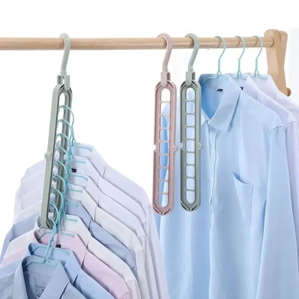 Clothes rack Foldable with 9 Anti-slip holes, Multi-function Stendibiancheria with 360 degree rotation
