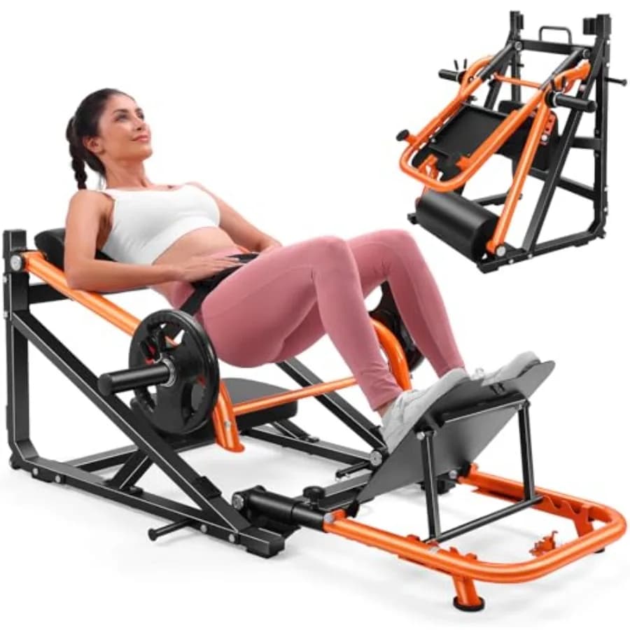 Hip Thrust and Glute Bridge 800 pounds with weight support, elastic band, adjustable platform, durable, free load
