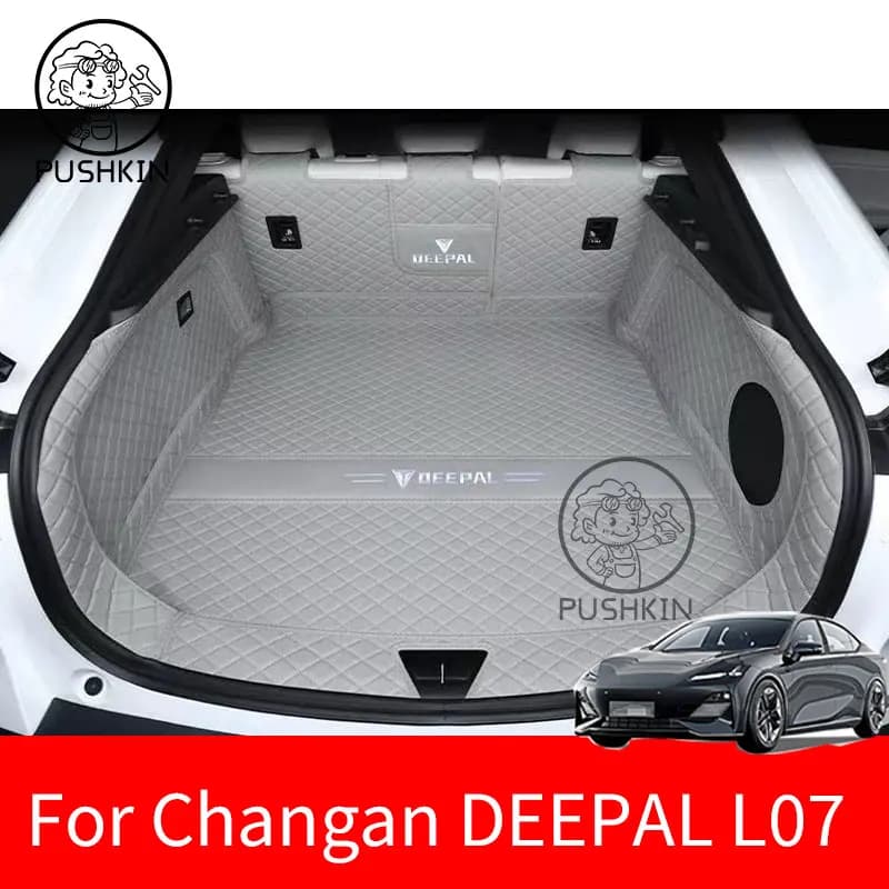 Tappetino per bagagliaio per auto per Changan Deepal L07 2025 2024 in pelle impermeabile tappetino per bagagliaio posteriore per auto fodera per pavimento tappeto protettivo interno