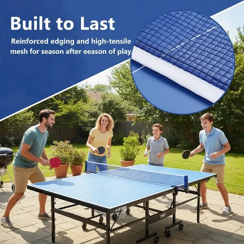 Rete da Ping Pong Portatile di Ricambio Senza Palline, Rete per Tennis da Tavolo per Interni ed Esterni, Accessori per Esercizi