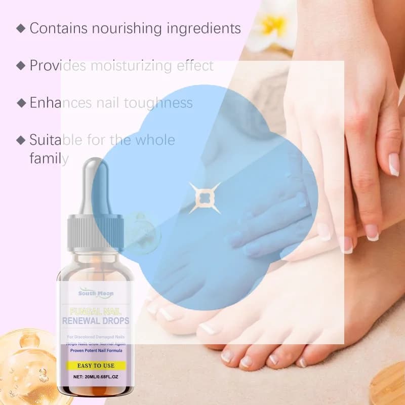 Gocce per il rinnovamento delle unghie fungine, liquido per la cura delle unghie, idratante, che migliora la lucentezza, cura quotidiana per le unghie delle mani e dei piedi, detergente liquido per unghie