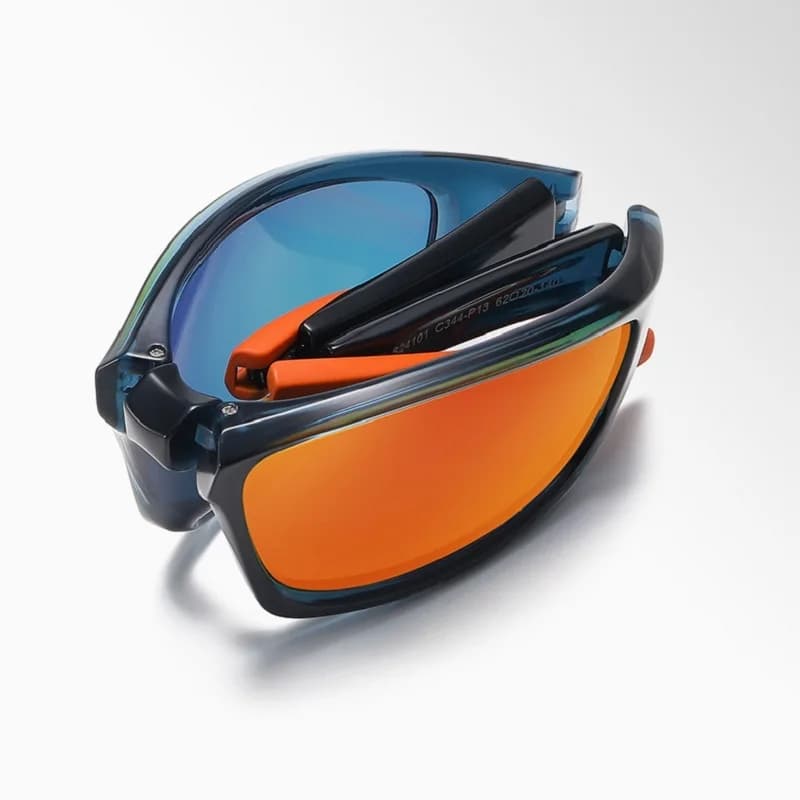 COHK occhiali da sole pieghevoli Vintage da uomo polarizzati Retro Driving Fishing Luxury Brand Designer occhiali da sole per occhiali maschili UV400