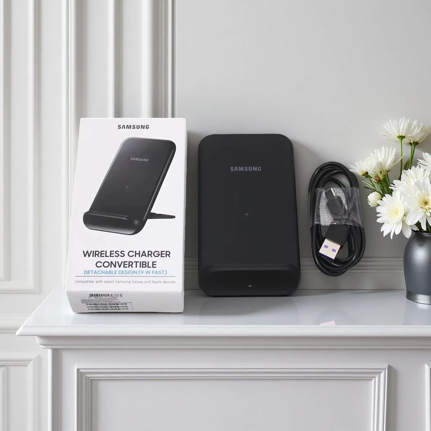 EP-N3300 SAMSUNG 15W Caricatore Wireless Veloce Stand Pad Per Samsung Z Fold Flip 8 7 6 S25 S24 S23 Stazione Dock a Induzione Ultra Veloce