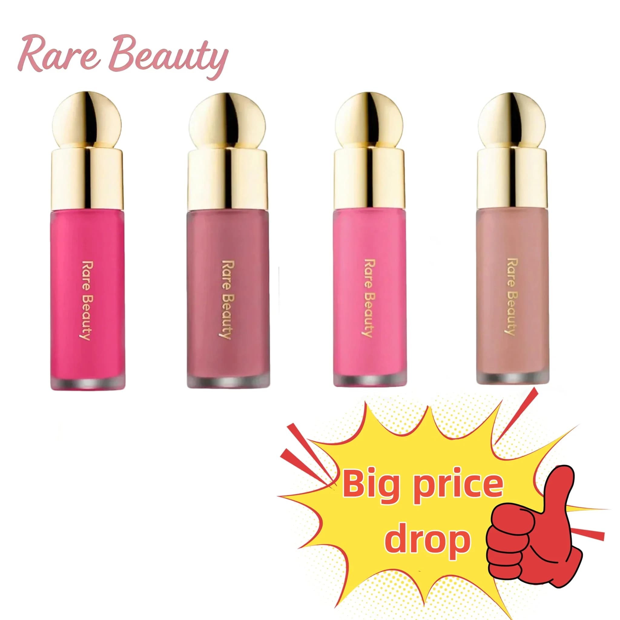 Rare Beauty Blush Liquid Long Silk Effect Moisturizing Makeup Hope Love Happy Virtue Joy Grace Lucky Beauty With Box