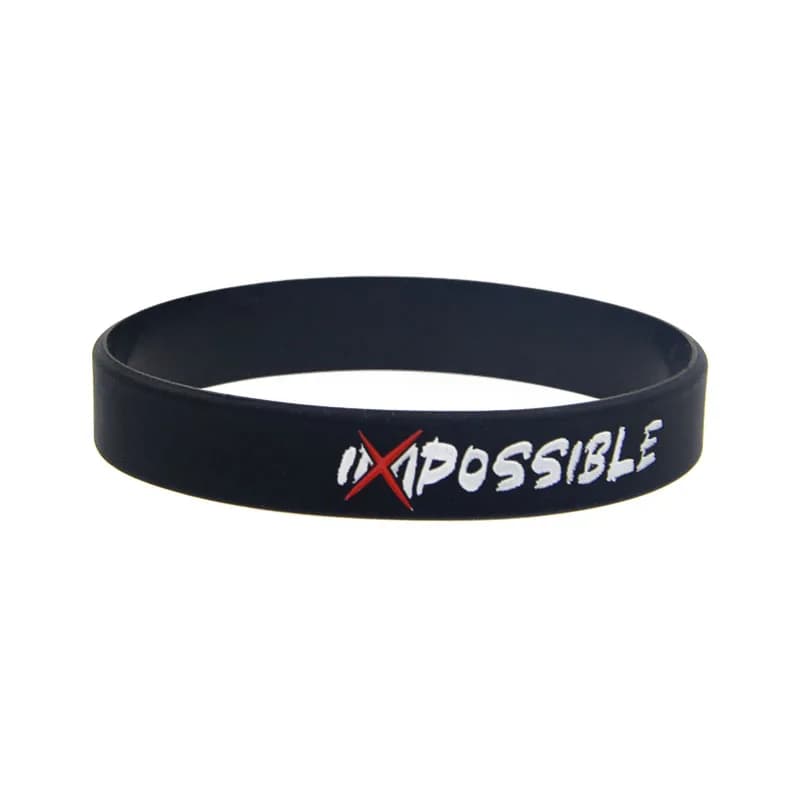 1 braccialetto in silicone con motivazione con citazioni famose per PC, nessun braccialetto di genere, 5 colori