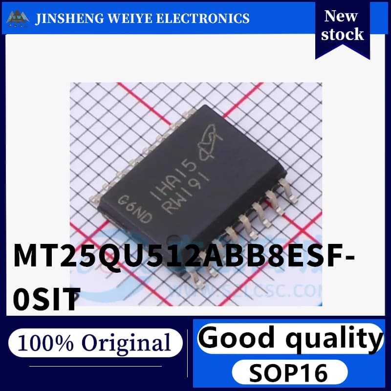 (1/5 pezzo) MT25QU512ABB8ESF-0SIT RW191 SOP16 Chip di memoria flash NOR da 512Mb nuovo originale disponibile in magazzino.