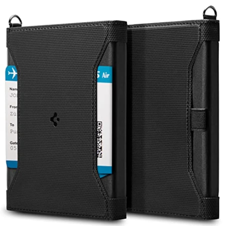 Porta Passaporto e Carte con Tecnologia RFID, Organizzatore per Documenti di Viaggio, Protezione Accessori, SIM