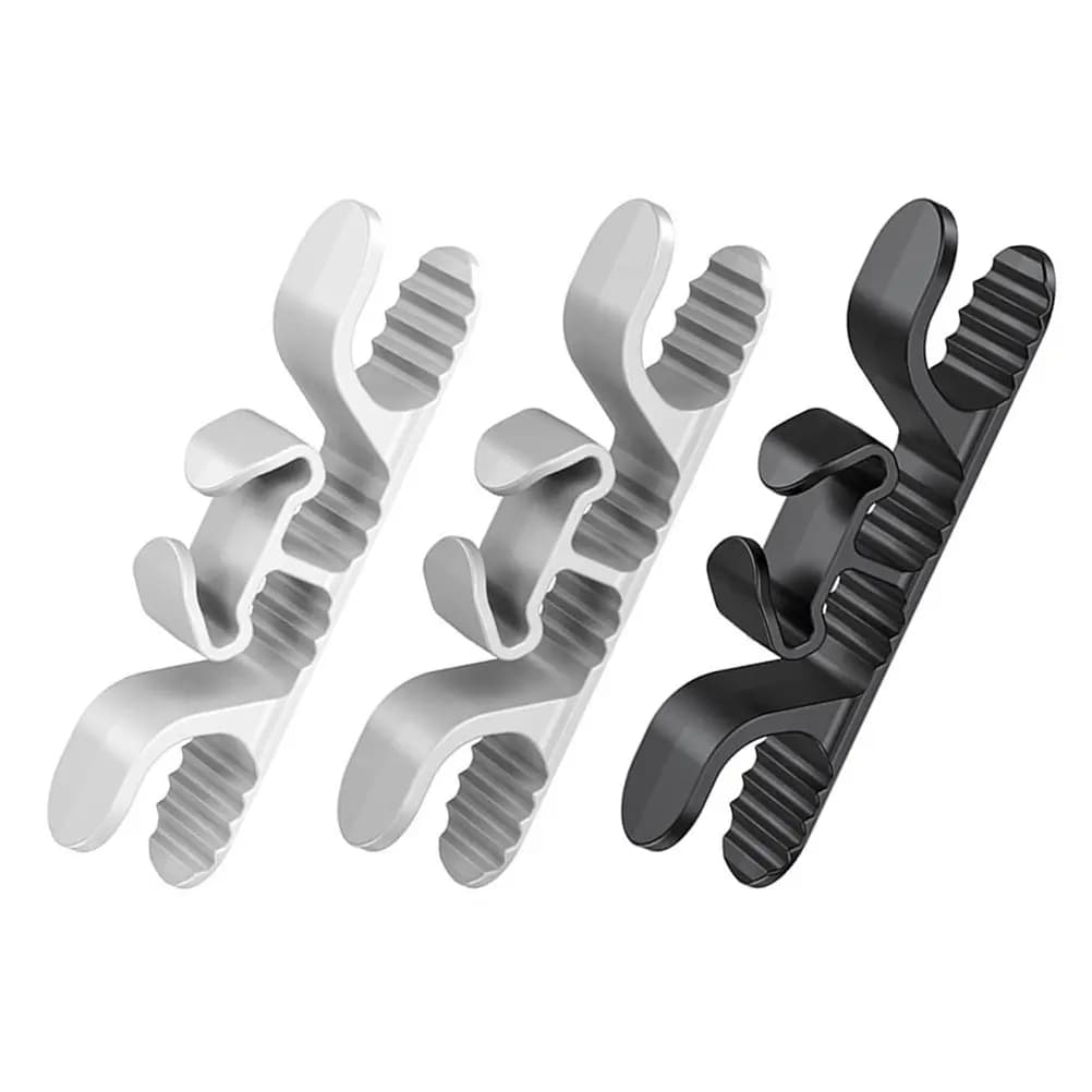 3Pcs Heavy Duty Silicone Cable Organizer Hooks Adhesive Cord Holder for Kitchen Appliances Wire Management Declutter