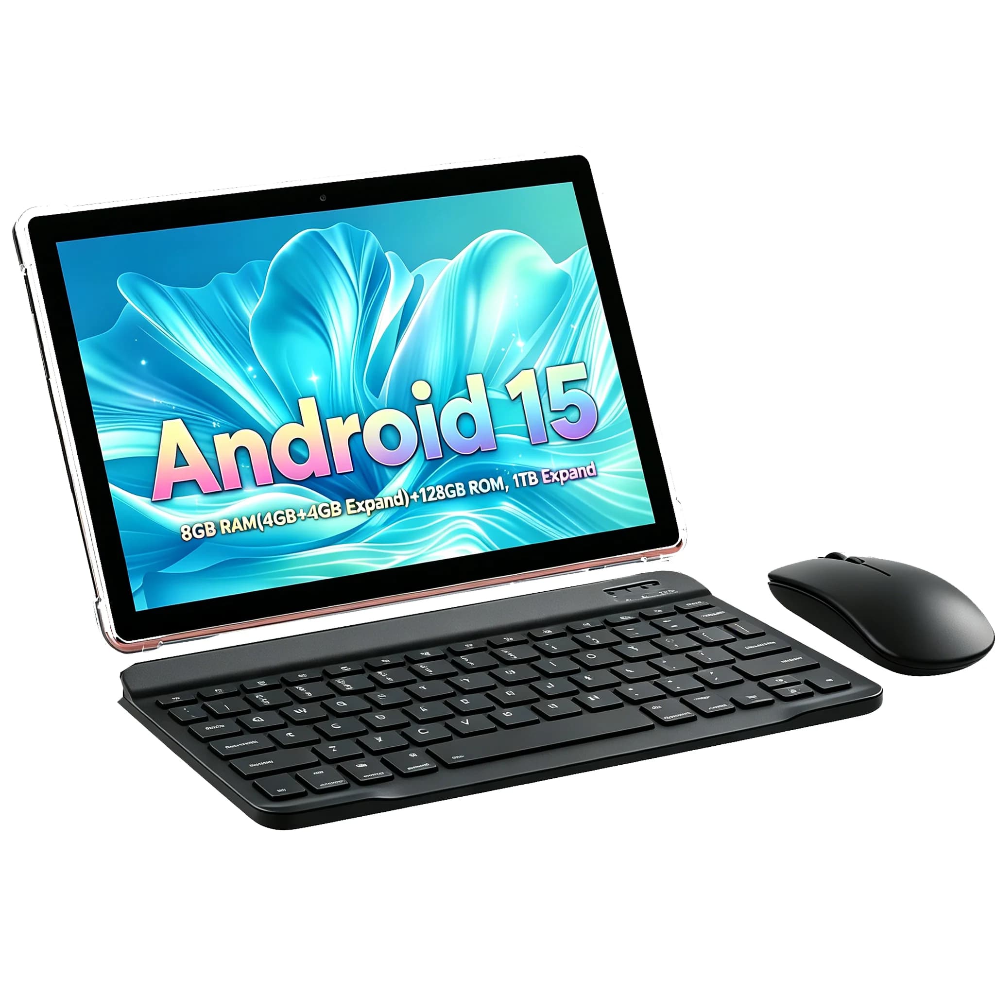 Tablet Paitanry Android 15 Octa Core 10.1" 8GB RAM 128GB ROM Espandibile a 1TB 5000mAh HD IPS Dual WiFi 2.4G/5G con Tastiera e Mouse