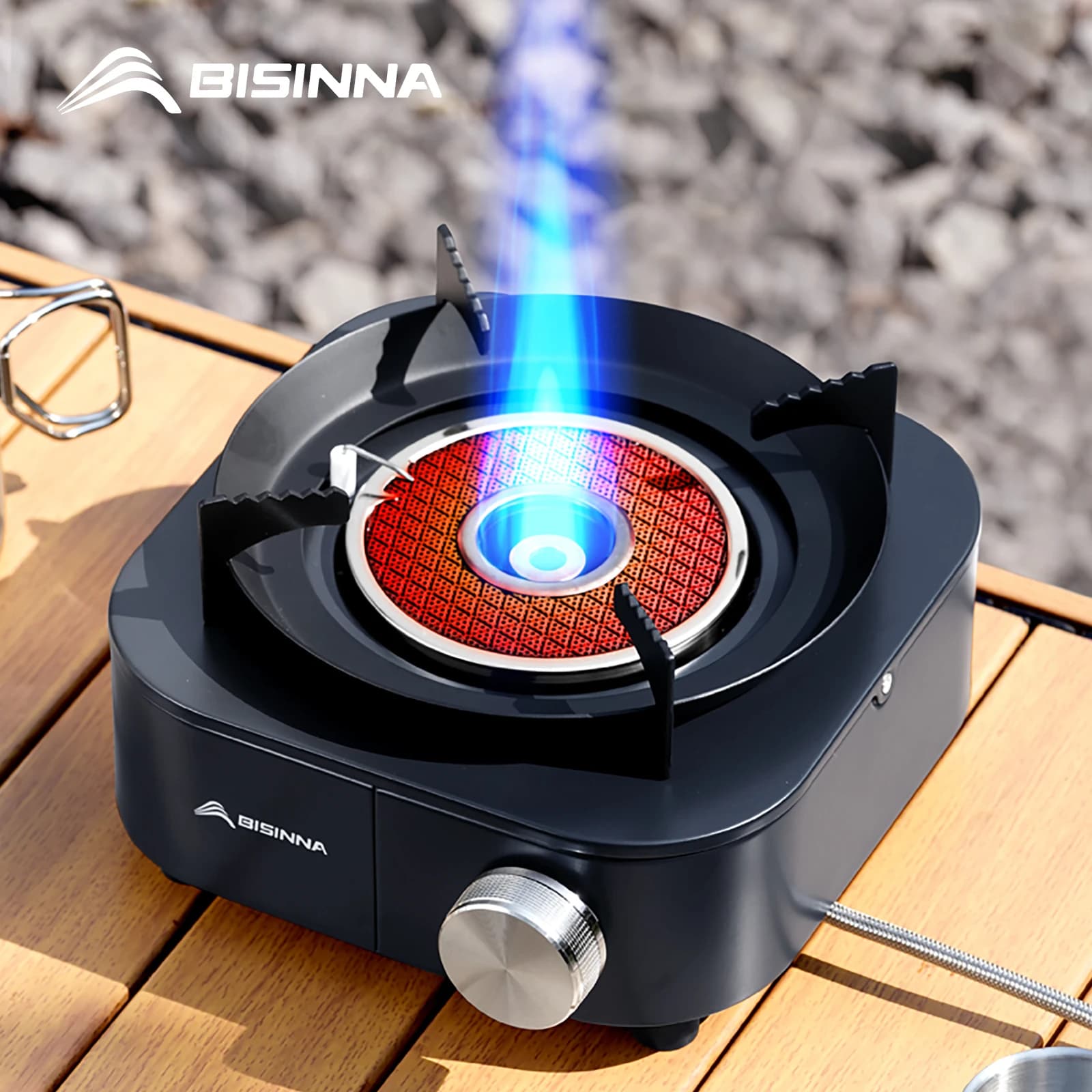 BISINNA 4000W High Power Infrared Stove Portable Light Gas Burner Split Type Stoves Outdoor Camping Equipment Picnic Hiking