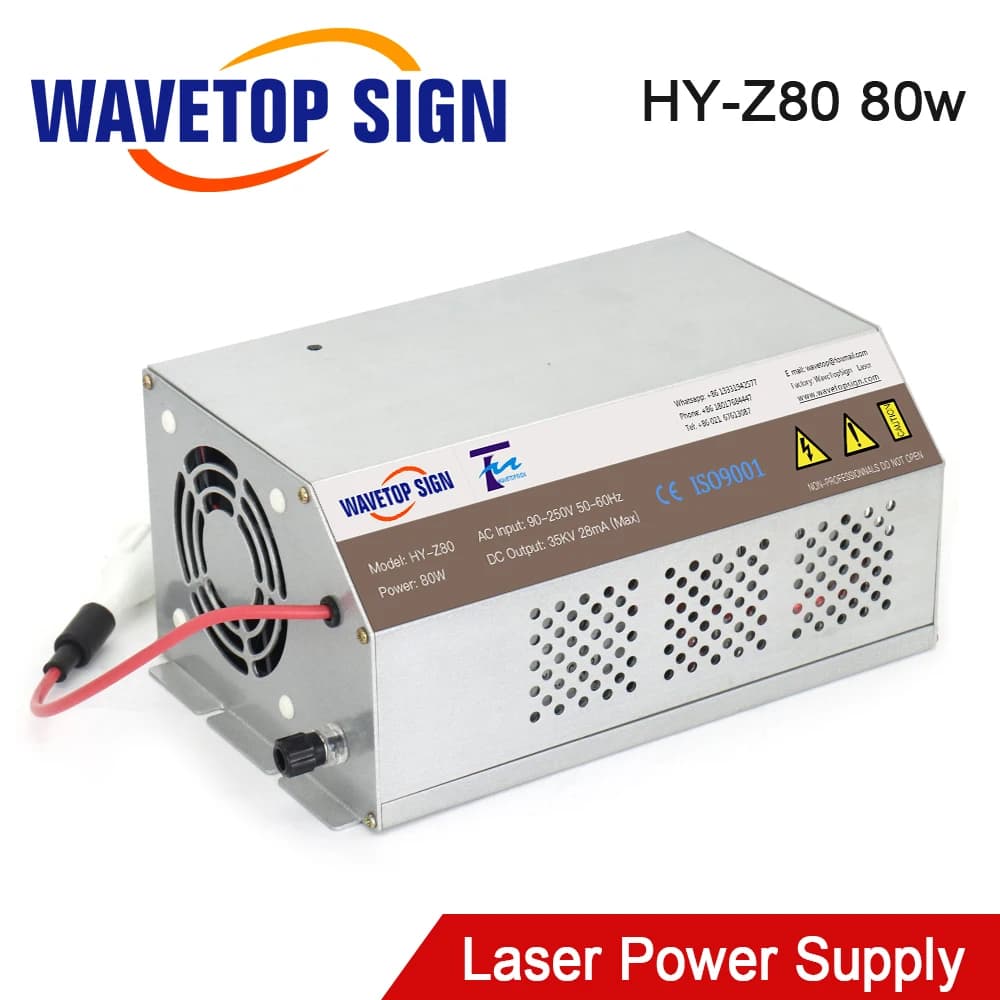 SignkoRay 80-100W 80W HY-Z80 CO2 Laser Power Supply for CO2 Laser Engraving Cutting Machine Z Series