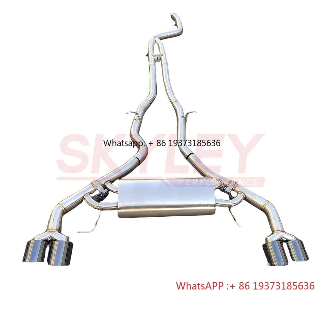 SKYLEY Valvetronic Tubo Di Scarico In Acciaio Inox Silenziatore Catback Di Scarico per BMW X3 X4 G01 G02 M40i B58 3.0T Telecomando