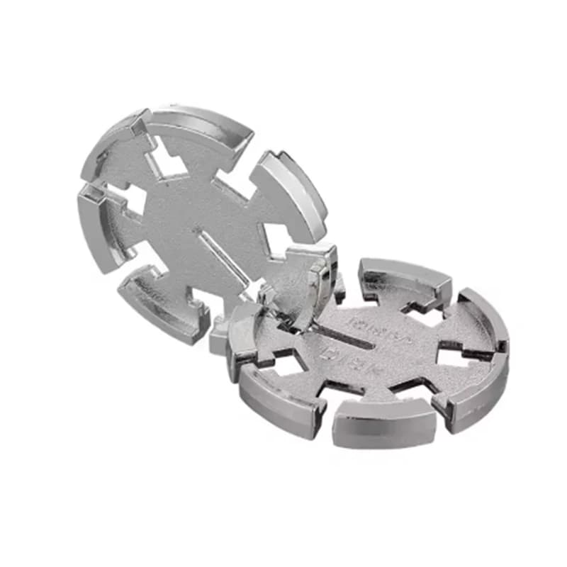 Magic IQ Games Mind Metal Puzzles Snowflake Brain Teasers for Adults Teens Kids Unlock Interlocking Educational Toys Gifts