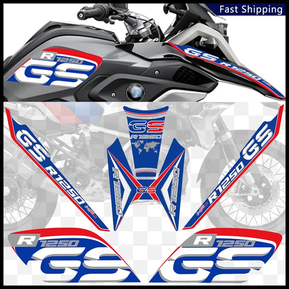R 1250 GS adesivi per BMW R1250GS Tank Pad Protector Fender carenatura bagagli custodia in alluminio paramano GSA Adventure moto